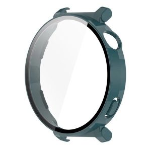 Huawei Watch GT5 Pro (42 mm), Műanyag védőkeret, kijelzővédő üveggel, közepesen ütésálló, szíj nélkül, sötétzöld