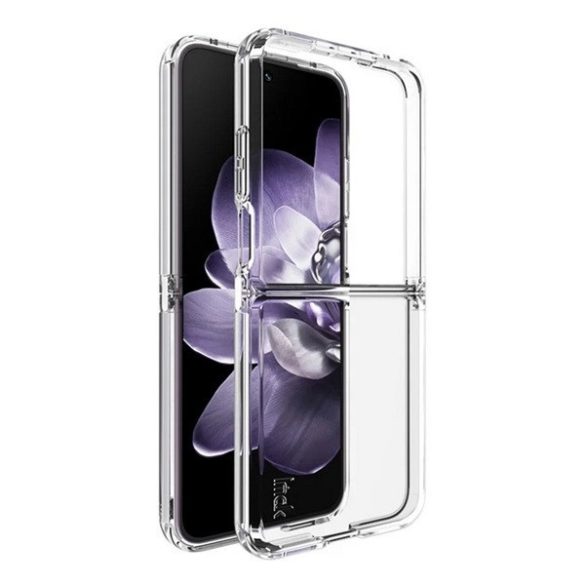 Xiaomi Mix Flip, Szilikon tok, közepesen ütésálló, légpárnás sarok, IMAK, átlátszó