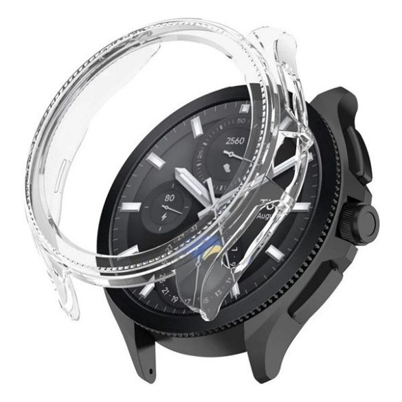 Xiaomi Watch 2 Pro, Műanyag védőkeret, közepesen ütésálló, szíj nélkül, átlátszó