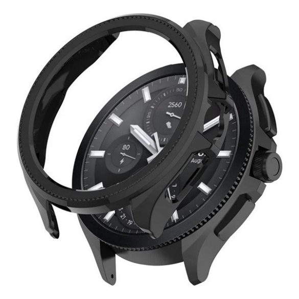 Xiaomi Watch 2 Pro, Műanyag védőkeret, közepesen ütésálló, szíj nélkül, fekete