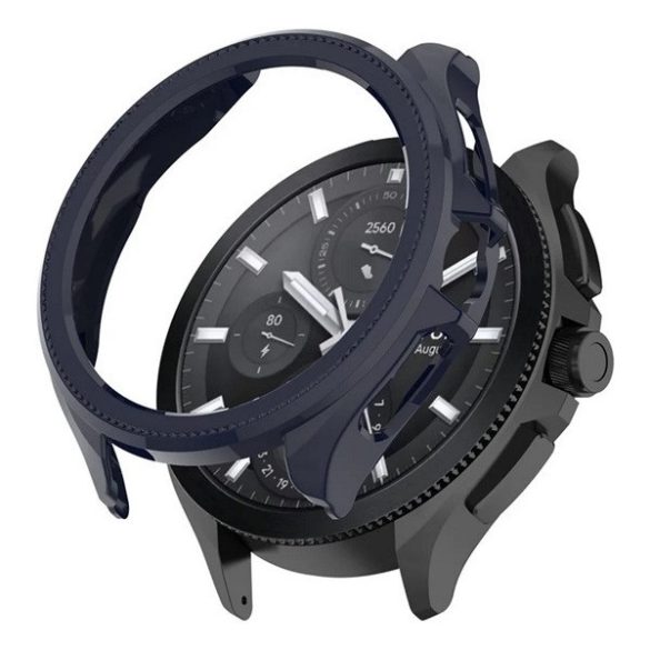 Xiaomi Watch 2 Pro, Műanyag védőkeret, közepesen ütésálló, szíj nélkül, sötétkék