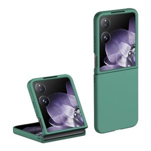 Xiaomi Mix Flip, Műanyag hátlap védőtok, sötétzöld