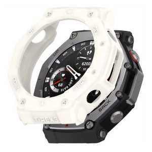 Amazfit T-Rex 3, Szilikon védőkeret, közepesen ütésálló, szíj nélkül, fehér