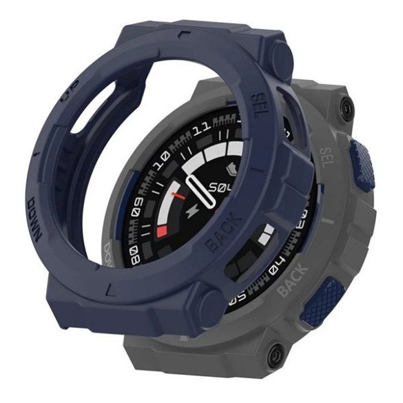 Amazfit Active Edge, Szilikon védőkeret, közepesen ütésálló, szíj nélkül, sötétkék