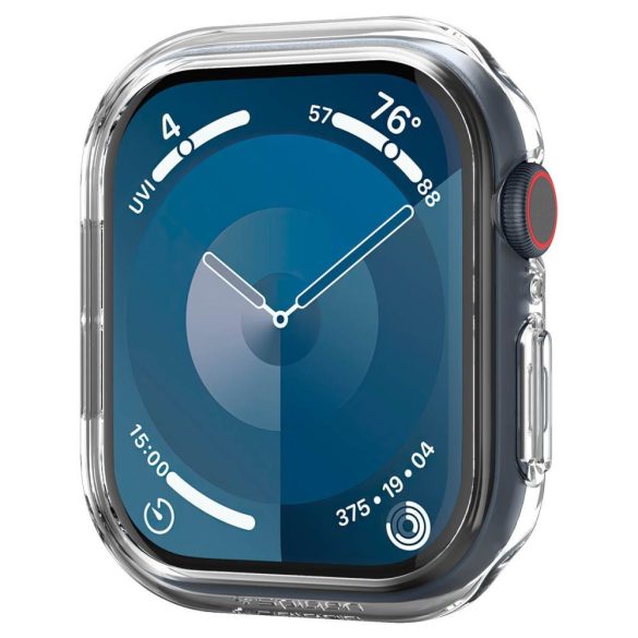 Apple Watch 10 (46 mm), Műanyag védőkeret, szíj nélkül, Spigen Thin Fit, átlátszó