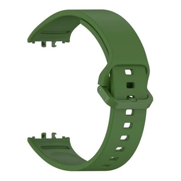 Samsung Galaxy Fit3 SM-R390, szilikon pótszíj, állítható, sötétzöld