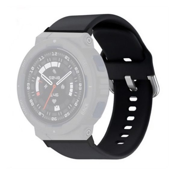 Amazfit Active Edge, szilikon pótszíj, állítható, fekete