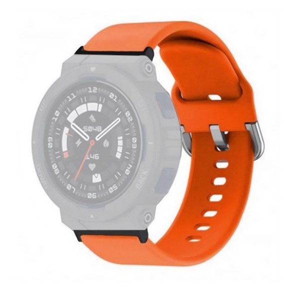 Amazfit Active Edge, szilikon pótszíj, állítható, narancssárga