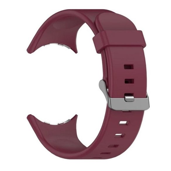 Google Pixel Watch 3 (45 mm), szilikon pótszíj, állítható, bordó