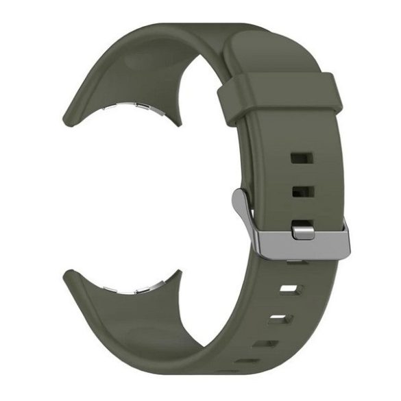 Google Pixel Watch 3 (45 mm), szilikon pótszíj, állítható, sötétzöld