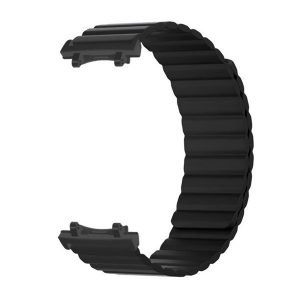 Amazfit T-Rex 3, szilikon pótszíj, mágneses zár, 3D minta, fekete
