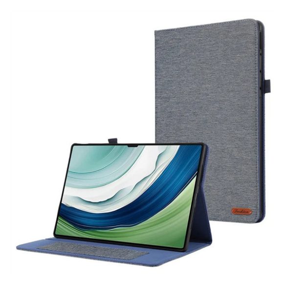 Huawei MatePad Pro (12.2) (2024), mappa tok, stand, textil hatás, kék