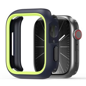 Apple Watch 10 (46 mm), Műanyag + szilikon védőkeret, szíj nélkül, közepesen ütésálló, Dux Ducis Bamo, zöld