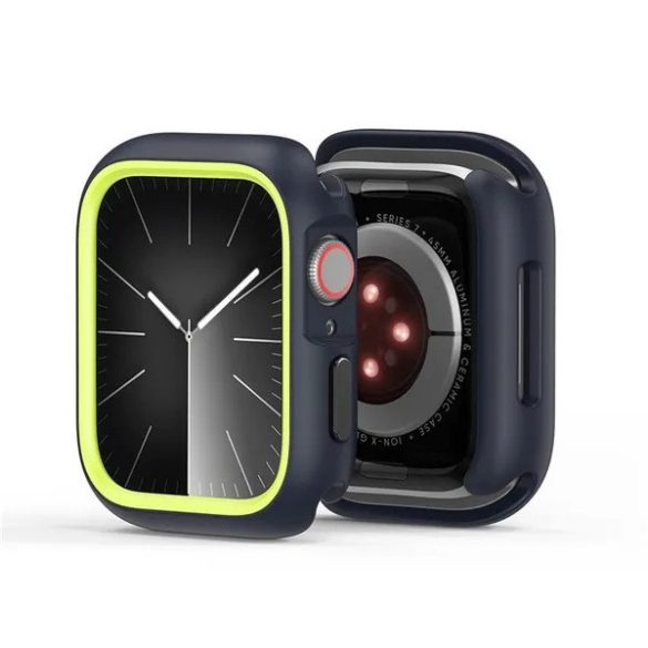 Apple Watch 10 (46 mm), Műanyag + szilikon védőkeret, szíj nélkül, közepesen ütésálló, Dux Ducis Bamo, zöld