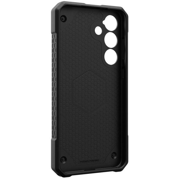Samsung Galaxy S25 Plus SM-S936, Műanyag hátlap védőtok, szilikon belső, közepesen ütésálló, mágneses, karbon minta, UAG Monarch Pro, mintás/fekete