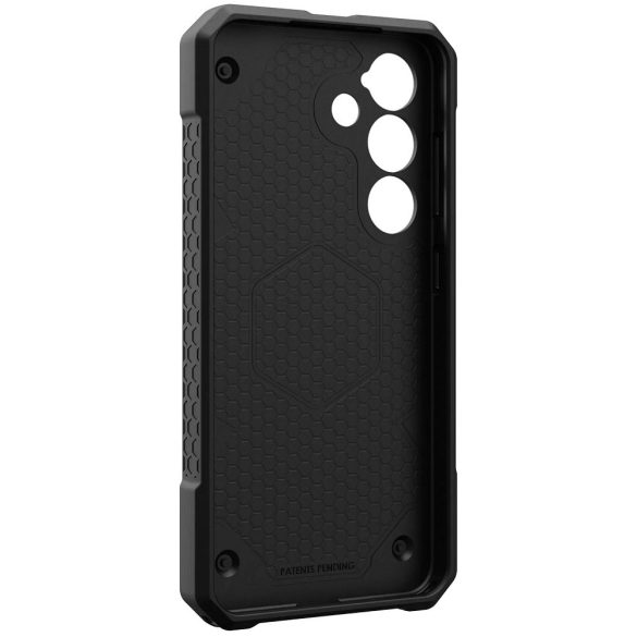 Samsung Galaxy S25 SM-S931, Műanyag hátlap védőtok, szilikon belső, közepesen ütésálló, mágneses, karbon minta, UAG Monarch Pro, mintás/fekete
