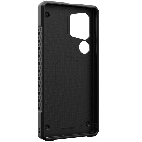 Samsung Galaxy S25 Ultra SM-S938, Műanyag hátlap védőtok, szilikon belső, közepesen ütésálló, mágneses, textil minta, kevlár borítás, UAG Monarch Pro Kevlar, mintás/zöld