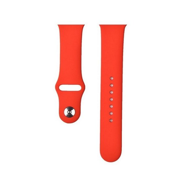 Apple Watch 4-6, SE, SE (2022) (42 / 44 mm) / Watch 7-9 (45 mm) / Watch 10 (46 mm) / Watch Ultra 1-2 (49 mm), szilikon pótszíj, állítható, Devia Delux Sport, piros