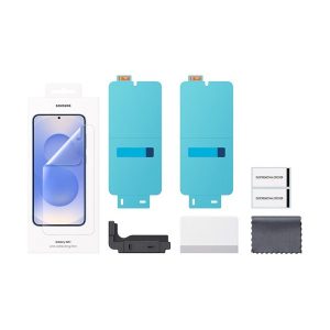 Samsung Galaxy S25 Plus SM-S936, Kijelzővédő fólia (az íves részre nem hajlik rá!), Clear Prémium, gyári, 2 db / csomag