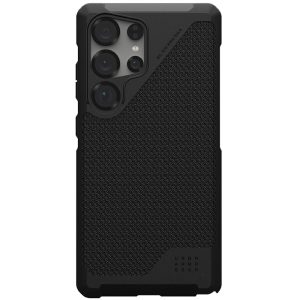 Samsung Galaxy S25 Ultra SM-S938, Műanyag hátlap védőtok + szilikon keret, közepesen ütésálló, Magsafe kompatibilis, szőtt minta, UAG Metropolis LT Magsafe, mintás/fekete
