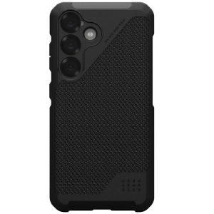 Samsung Galaxy S25 SM-S931, Műanyag hátlap védőtok + szilikon keret, közepesen ütésálló, Magsafe kompatibilis, szőtt minta, UAG Metropolis LT Magsafe, mintás/fekete