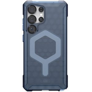 Samsung Galaxy S25 Ultra SM-S938, Műanyag hátlap védőtok, szilikon keret, közepesen ütésálló, légpárnás sarok, Magsafe töltővel kompatibilis, UAG Essential, áttetsző/kék