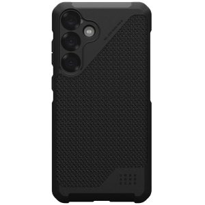 Samsung Galaxy S25 Plus SM-S936, Műanyag hátlap védőtok + szilikon keret, közepesen ütésálló, Magsafe kompatibilis, szőtt minta, UAG Metropolis LT Magsafe, mintás/fekete