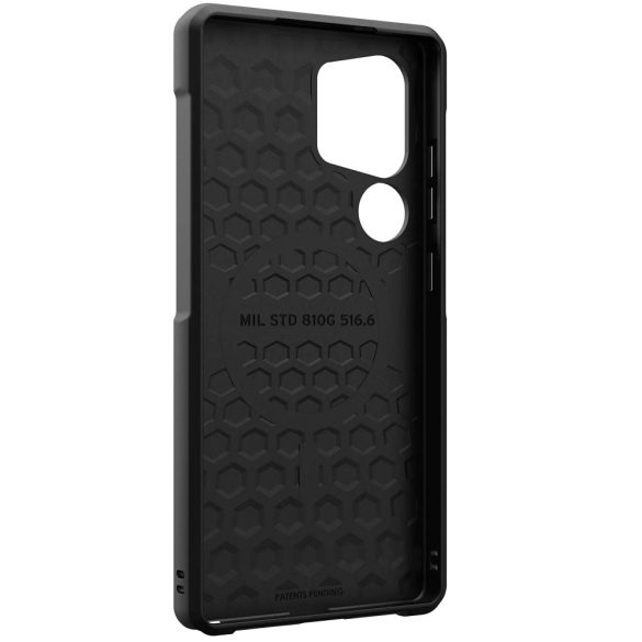 Samsung Galaxy S25 Ultra SM-S938, Műanyag hátlap védőtok + szilikon keret, közepesen ütésálló, Magsafe kompatibilis, terep minta, UAG Metropolis LT Magsafe, mintás/fekete