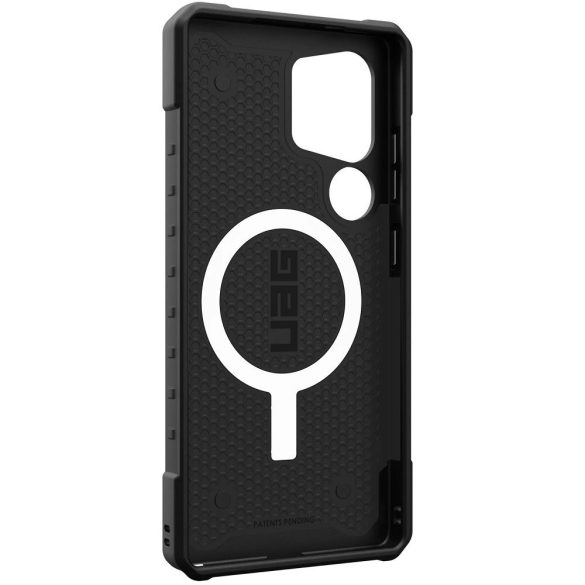 Samsung Galaxy S25 Ultra SM-S938, Műanyag hátlap védőtok, szilikon belső, közepesen ütésálló, Magsafe töltővel kompatibilis, UAG Pathfinder Magsafe, fekete
