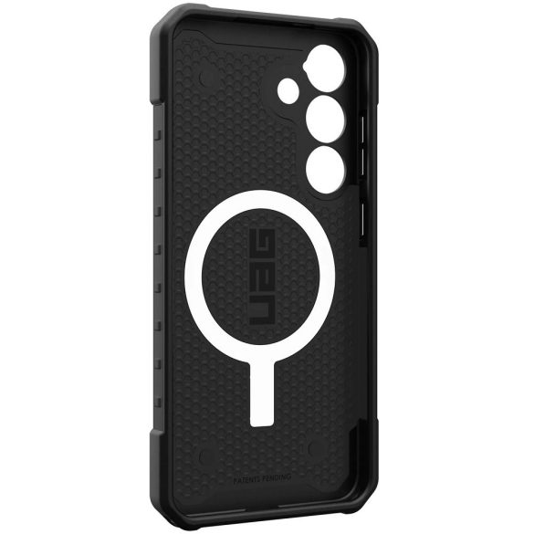 Samsung Galaxy S25 Plus SM-S936, Műanyag hátlap védőtok, szilikon belső, közepesen ütésálló, Magsafe töltővel kompatibilis, UAG Pathfinder Magsafe, fekete