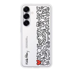 Samsung Galaxy S25 Plus SM-S936, Műanyag hátlap védőtok, cserélhető hátlap, Flip Suit, fehér, gyári