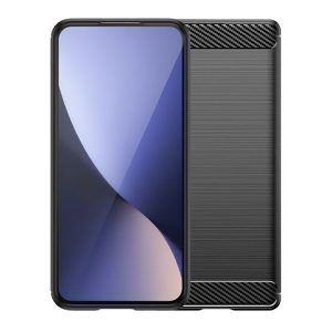 OnePlus 13, közepesen ütésálló, szálcsiszolt, karbon minta, fekete