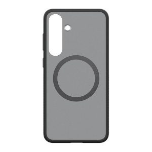 Samsung Galaxy S25 Plus SM-S936, Szilikon tok + műanyag hátlap, közepesen ütésálló, légpárnás sarok, Magsafe töltővel kompatibilis, Samsung Spigen Capella, áttetsző/fekete, gyári