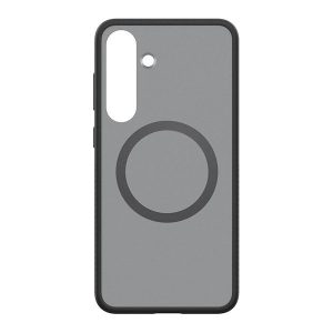 Samsung Galaxy S25 SM-S931, Szilikon tok + műanyag hátlap, közepesen ütésálló, légpárnás sarok, Magsafe töltővel kompatibilis, Samsung Spigen Capella, áttetsző/fekete, gyári