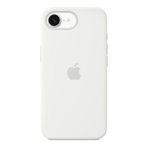 Apple iPhone 16e, Szilikon tok, fehér, gyári