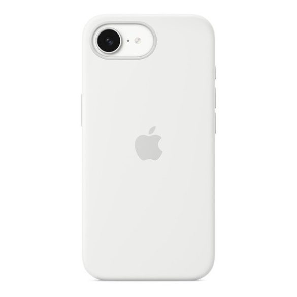 Apple iPhone 16e, Szilikon tok, fehér, gyári