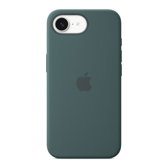 Apple iPhone 16e, Szilikon tok, zöld, gyári