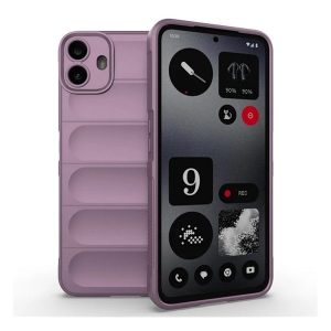 Nothing CMF Phone 1, Szilikon tok, közepesen ütésálló, 3D minta, lila