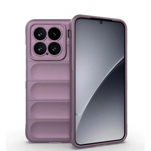 Xiaomi 15, Szilikon tok, közepesen ütésálló, 3D minta, lila