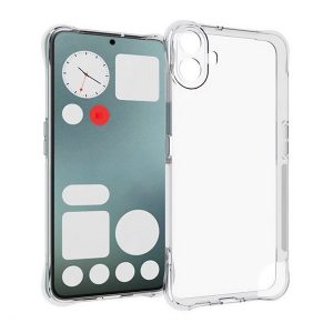 Nothing CMF Phone 1, Szilikon tok, közepesen ütésálló, légpárnás sarok, átlátszó