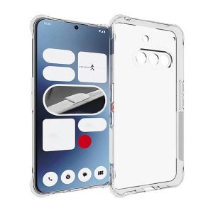 Nothing Phone 3a, Szilikon tok, közepesen ütésálló, légpárnás sarok, átlátszó