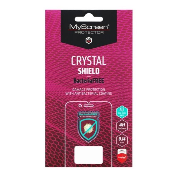 Samsung Galaxy A36 5G SM-A366B, Kijelzővédő fólia (az íves részre NEM hajlik rá!), MyScreen Protector Antibacterial, Clear Prémium