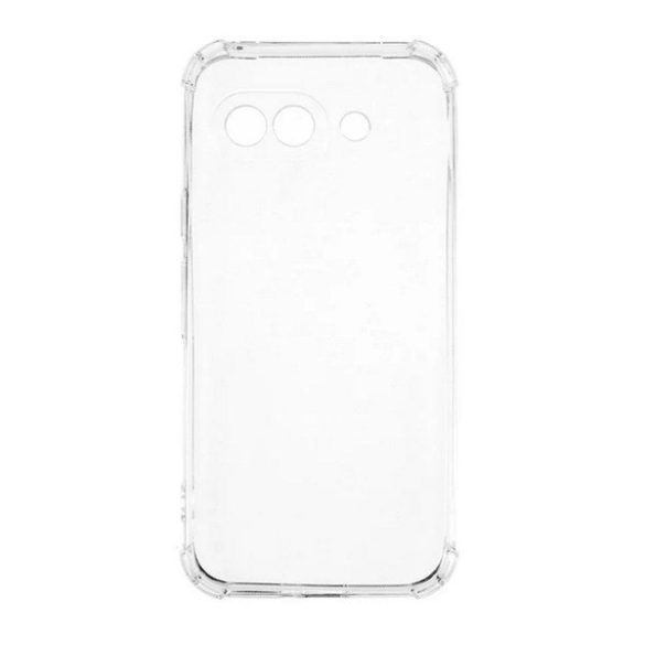 Google Pixel 9a, Szilikon tok, közepesen ütésálló, légpárnás sarok, átlátszó