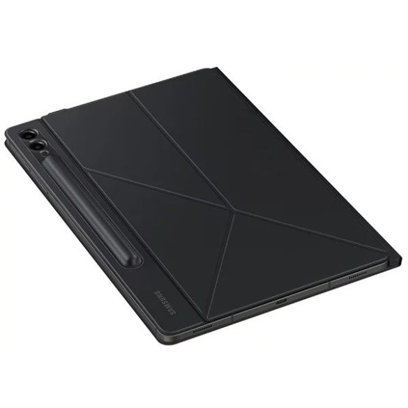 Samsung Galaxy Tab S10 FE Plus (13.1) SM-X620 / X626B, mappa tok, mágneses rögzítés, érintőceruza tartó, Origami Smart Case, Samsung Smart Book Cover, fekete, gyári