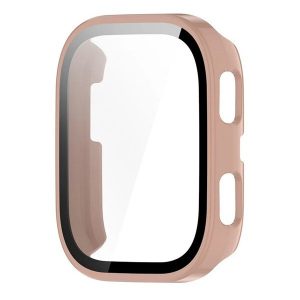 Amazfit Bip 6, Műanyag védőkeret, kijelzővédő üveggel, közepesen ütésálló, szíj nélkül, rózsaszín