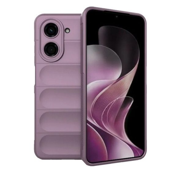Xiaomi Redmi A5 4G, Szilikon tok, közepesen ütésálló, 3D minta, lila