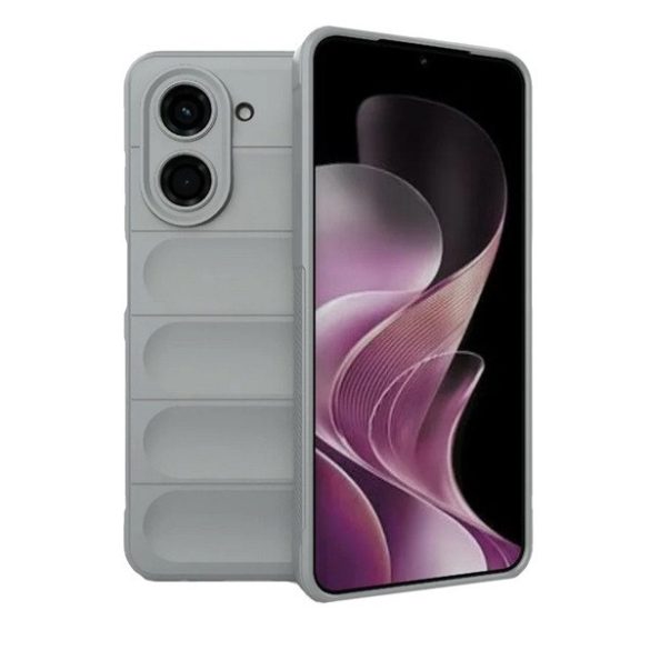 Xiaomi Redmi A5 4G, Szilikon tok, közepesen ütésálló, 3D minta, világosszürke