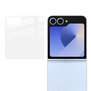 Samsung Galaxy Z Flip7 SM-F766B, Kijelzővédő fólia, ütésálló fólia (az íves részre NEM hajlik rá!), Tempered Glass (edzett üveg), Előlapi kijelzőre, Clear