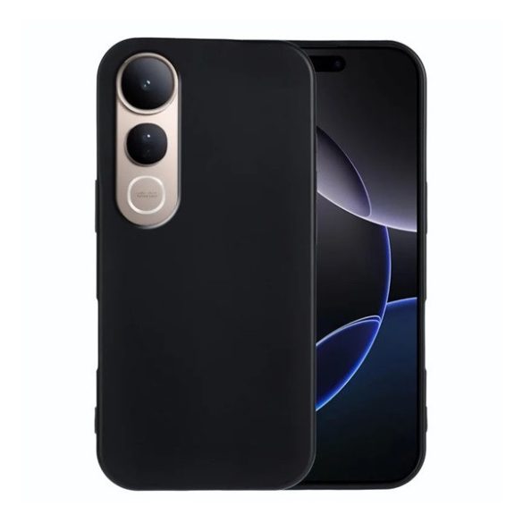Vivo V50 Lite 4G / V50 Lite 5G, Szilikon tok, fekete