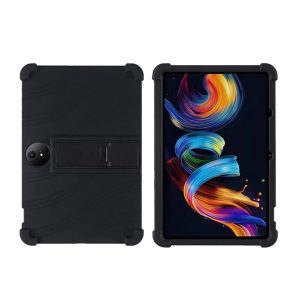 TCL NxtPaper 11 Plus (11.5), Szilikon tok, közepesen ütésálló, kitámasztóval, Defender, fekete